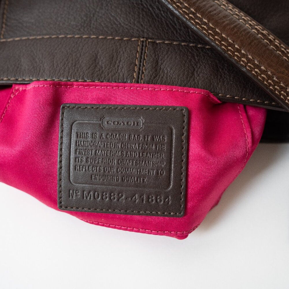 Coach Zoe Mini Hobo Shoulder Bag – Chocolate Brown Leather - Picture 5 of 6